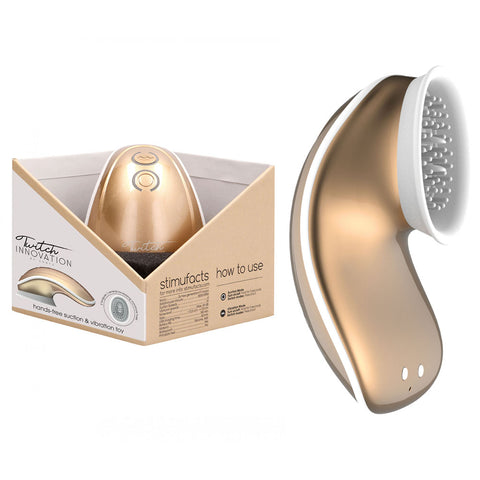 Twitch 1 Stimulator with Suction Gold Gold STIMULATORS