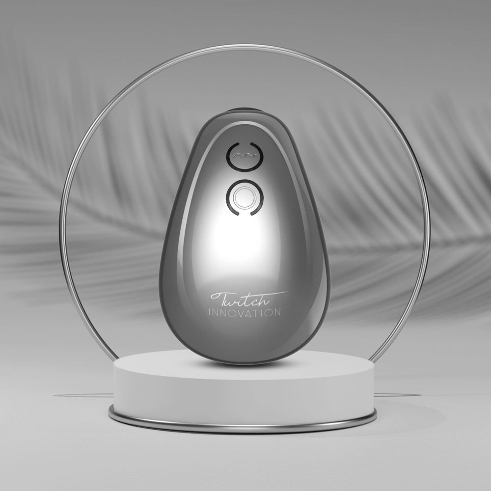 Twitch 1 Stimulator with Suction Silver Adult Sex Toy STIMULATORS