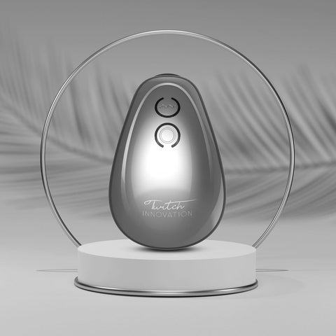 Twitch 1 Stimulator with Suction Silver Adult Sex Toy STIMULATORS