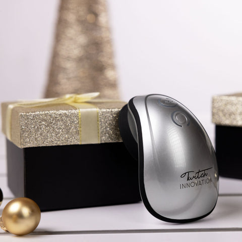 Twitch 1 Stimulator with Suction Silver Adult Sex Toy STIMULATORS