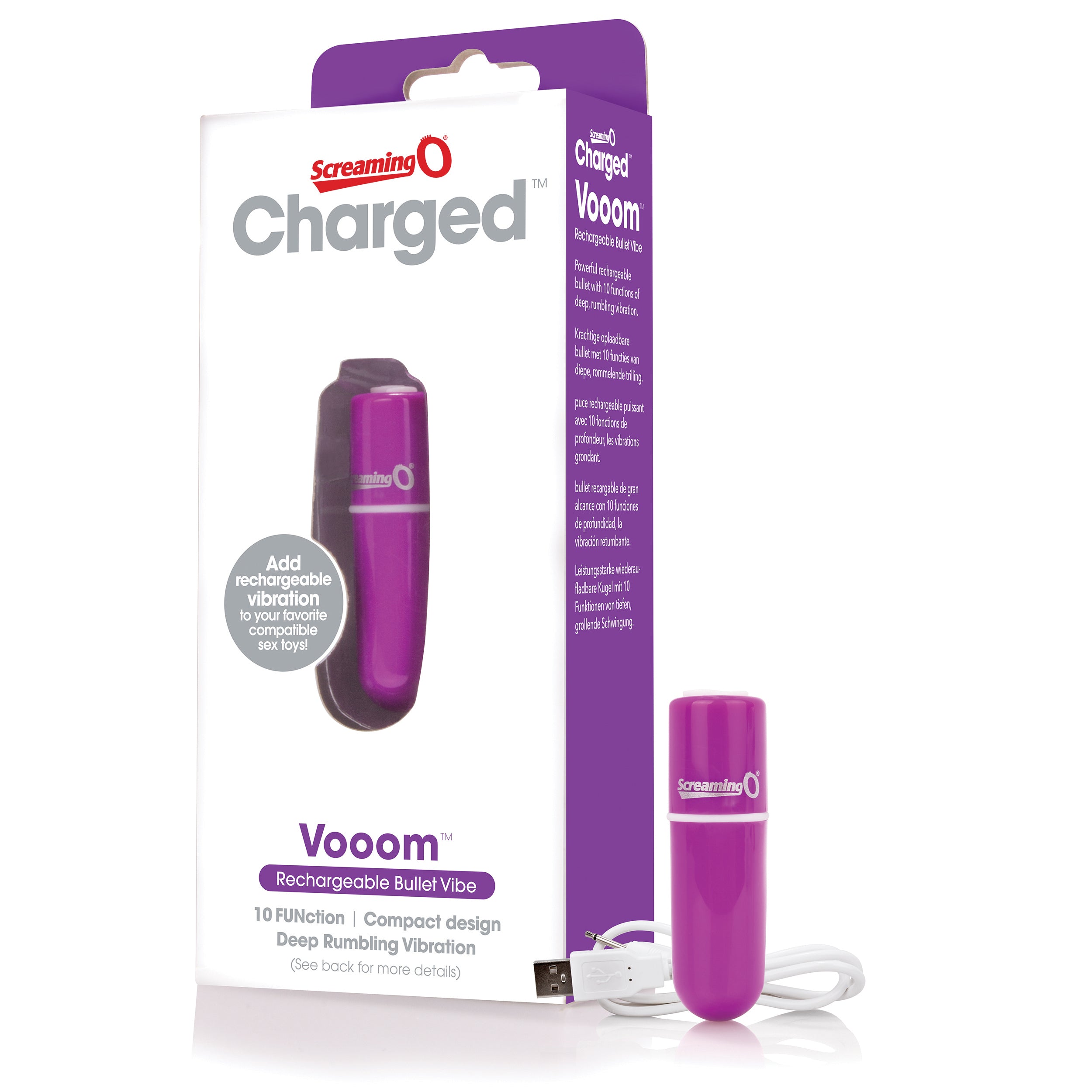 Vooom Bullet – Waterproof 10-Function Portable Bullet Vibrator > Vibrators > Mini Vibrators