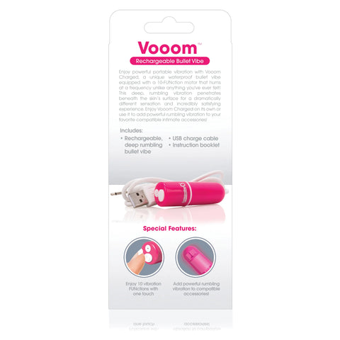 Screaming O Charged Vooom Bullet Vibe – Powerful 10-Function Motor Vibrator > Vibrators > Mini Vibrators
