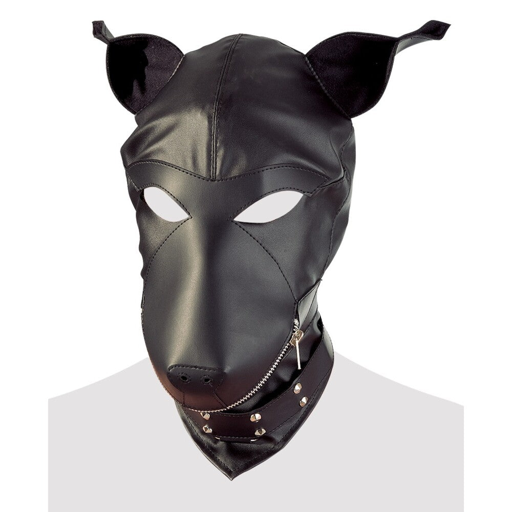 Imitation Leather Dog Mask Default Title Masks