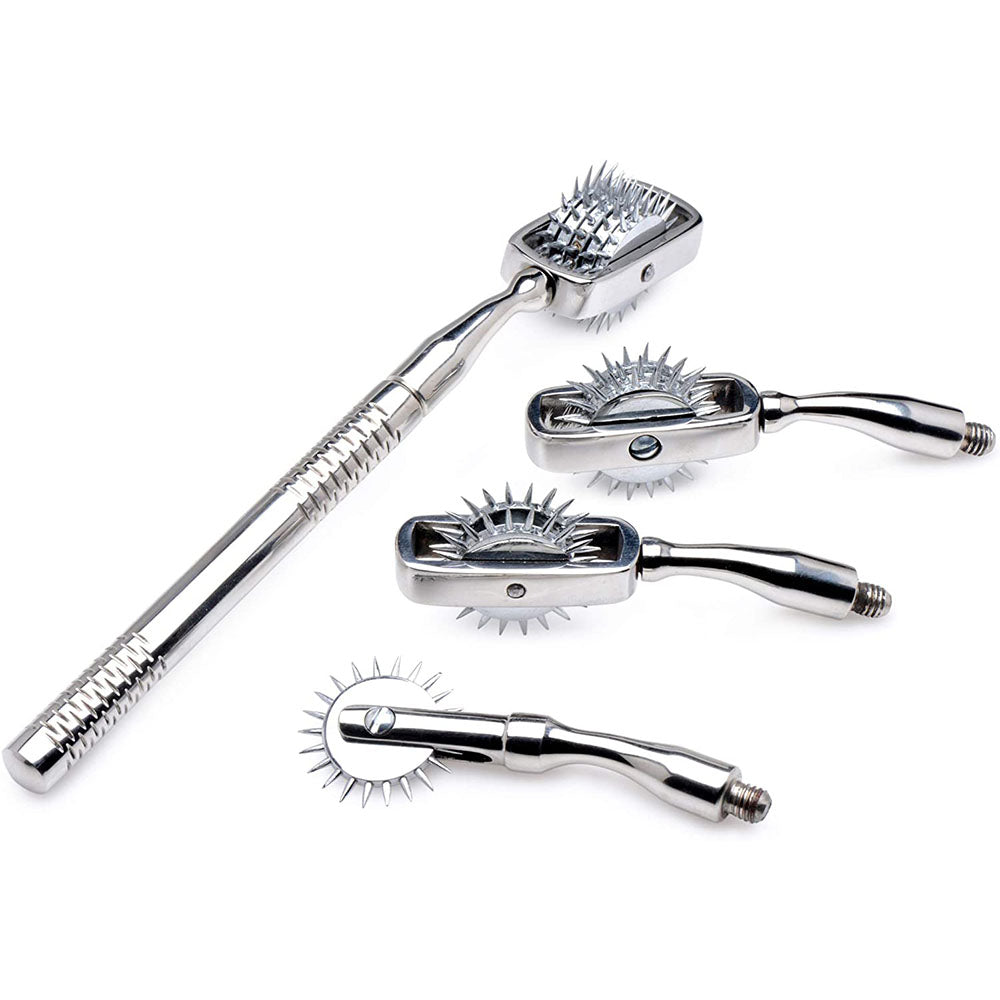 Interchangeable 4 Pinwheels Combo Set (Chrome) – Sensory Play Accessory Set Default Title > Bondage Gear > Medical Instruments Main image