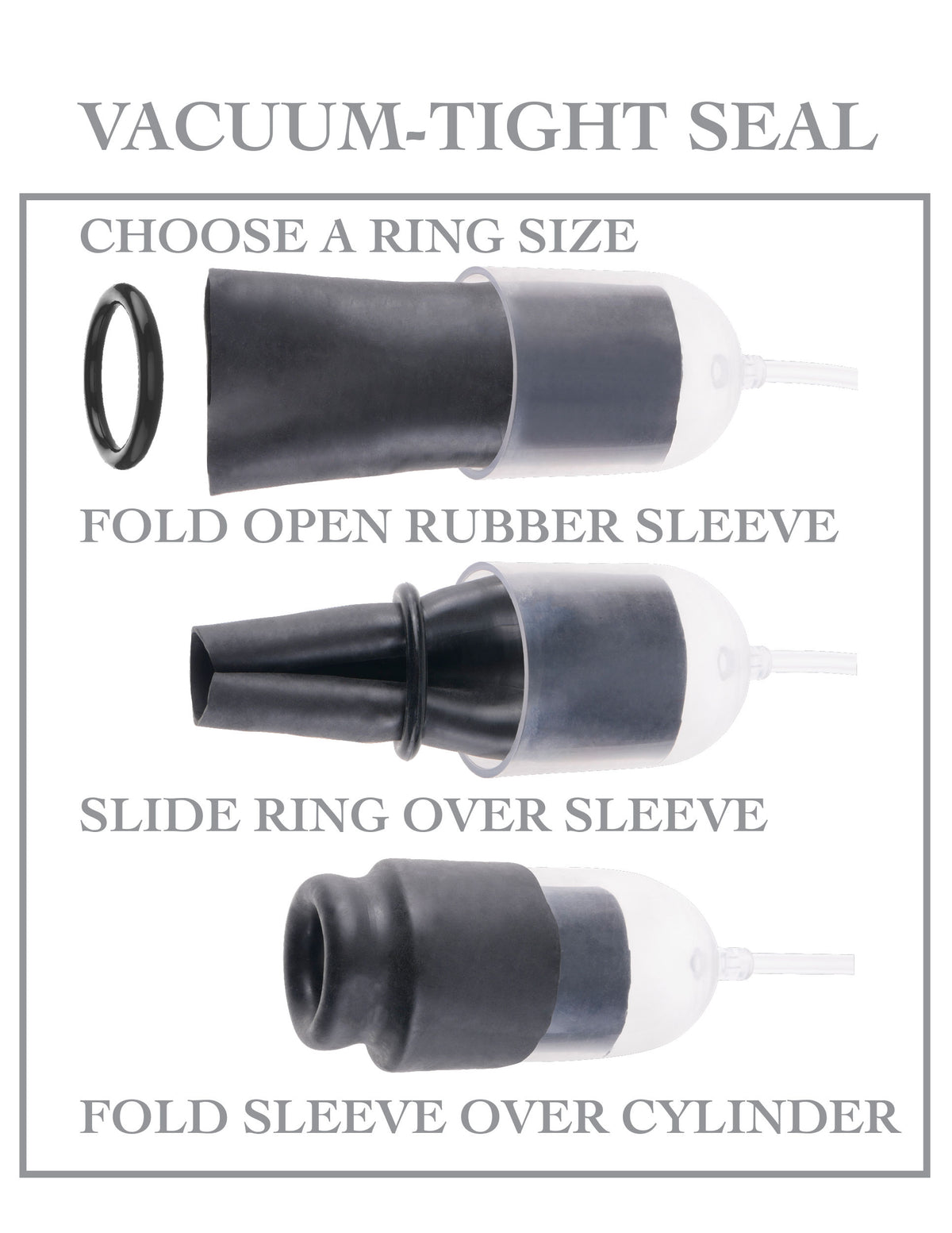 Fetish Fantasy Series - Suck N Stroke Head Pump Black PUMPS