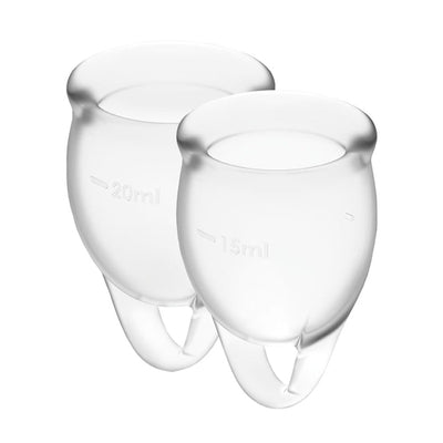 Satisfyer Feel Confident Menstrual Cup Kit – Medical Grade Silicone Two Sizes Default Title > Essentials > Menstrual Products