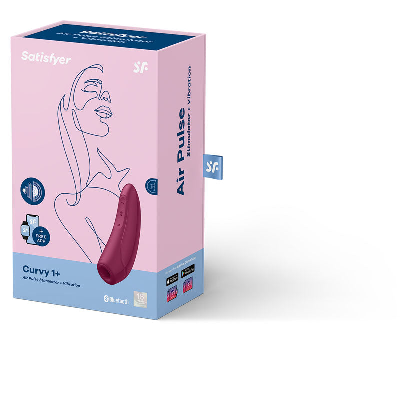 Satisfyer Curvy 1 Plus – App Enabled Clitoral Stimulator with Air-Pulse and Vibration Functions > Sex Toys For Ladies > Air Pulsation