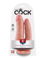 Pipedream King Cock Double Penetrator – Suction-Style Dildo