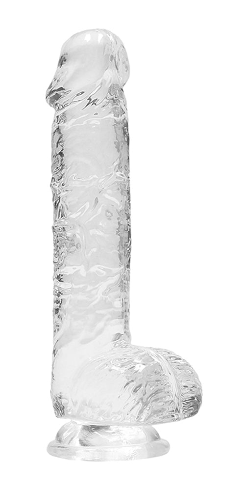 RealRock 6 Inch Transparent Crystal Clear Phthalate-Free Rubber Dildo > Dildos > Realistic Dildos