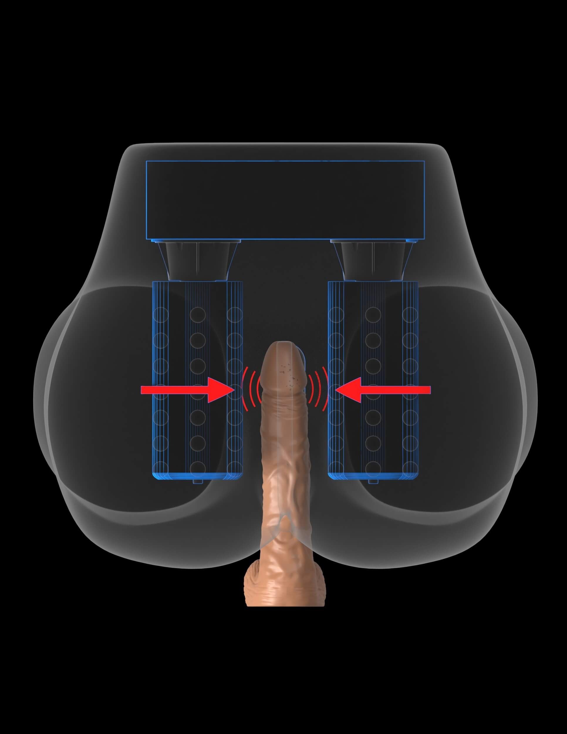 PDX Elite Milk Me Silly Light Masturbator with Realistic Texture > Sex Toys For Men > Assbators
