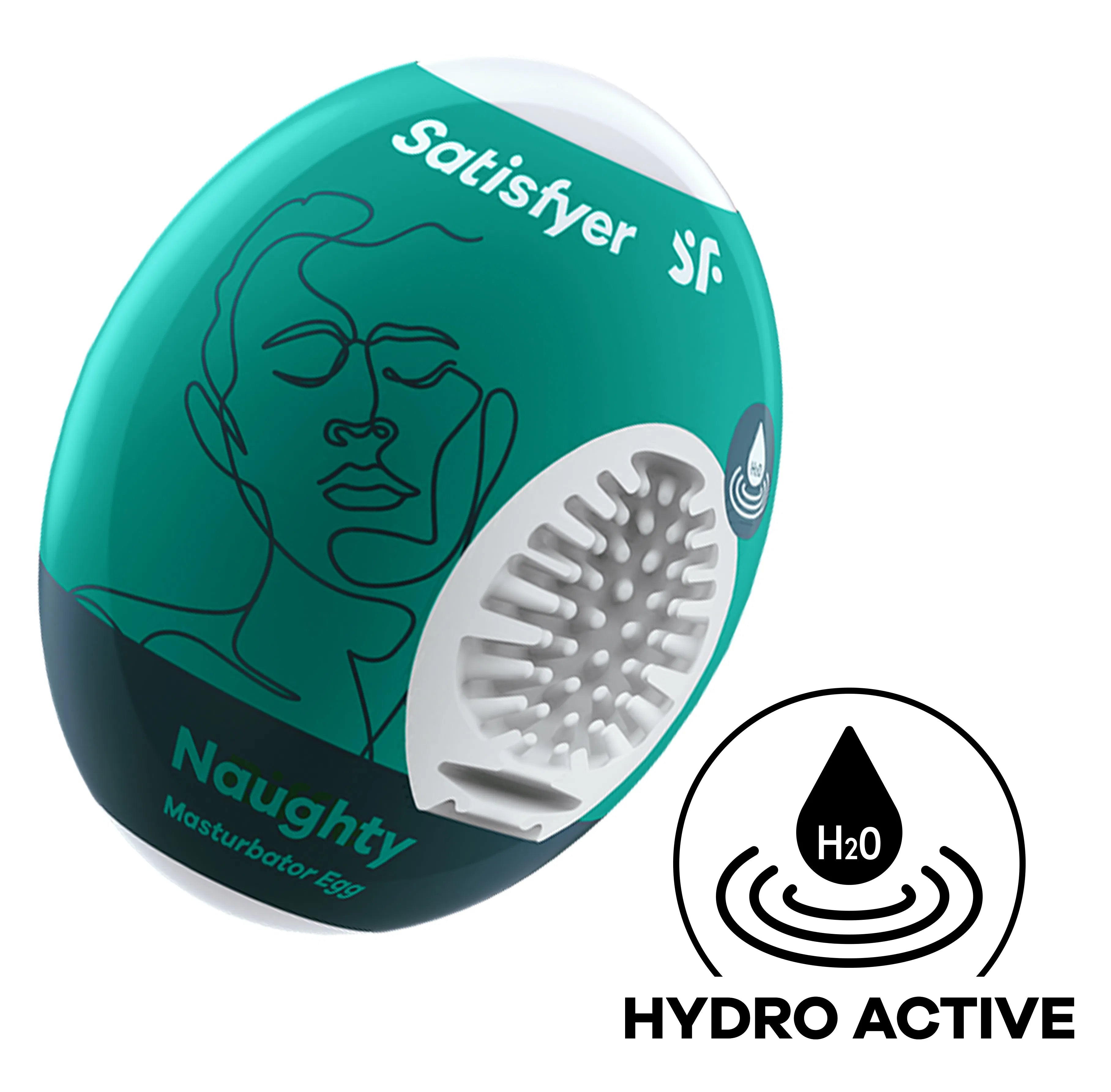 Satisfyer Masturbator Egg Naughty Compact Textured Masturbator Device > Sex Toys For Men > Masturbators Cup
