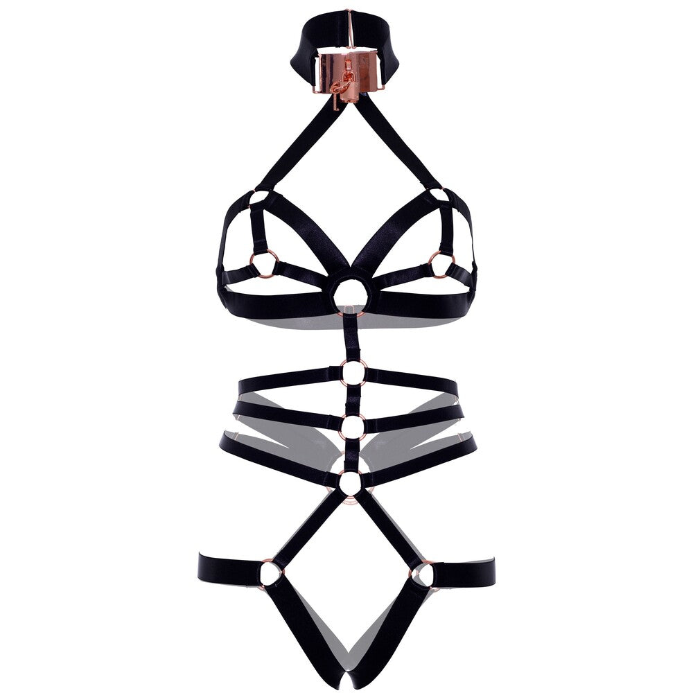 KINK Satin Elastic Crotchless Teddy > Clothes > Bodies and Playsuits