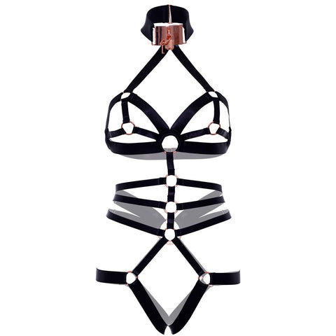 KINK Satin Elastic Crotchless Teddy > Clothes > Bodies and Playsuits