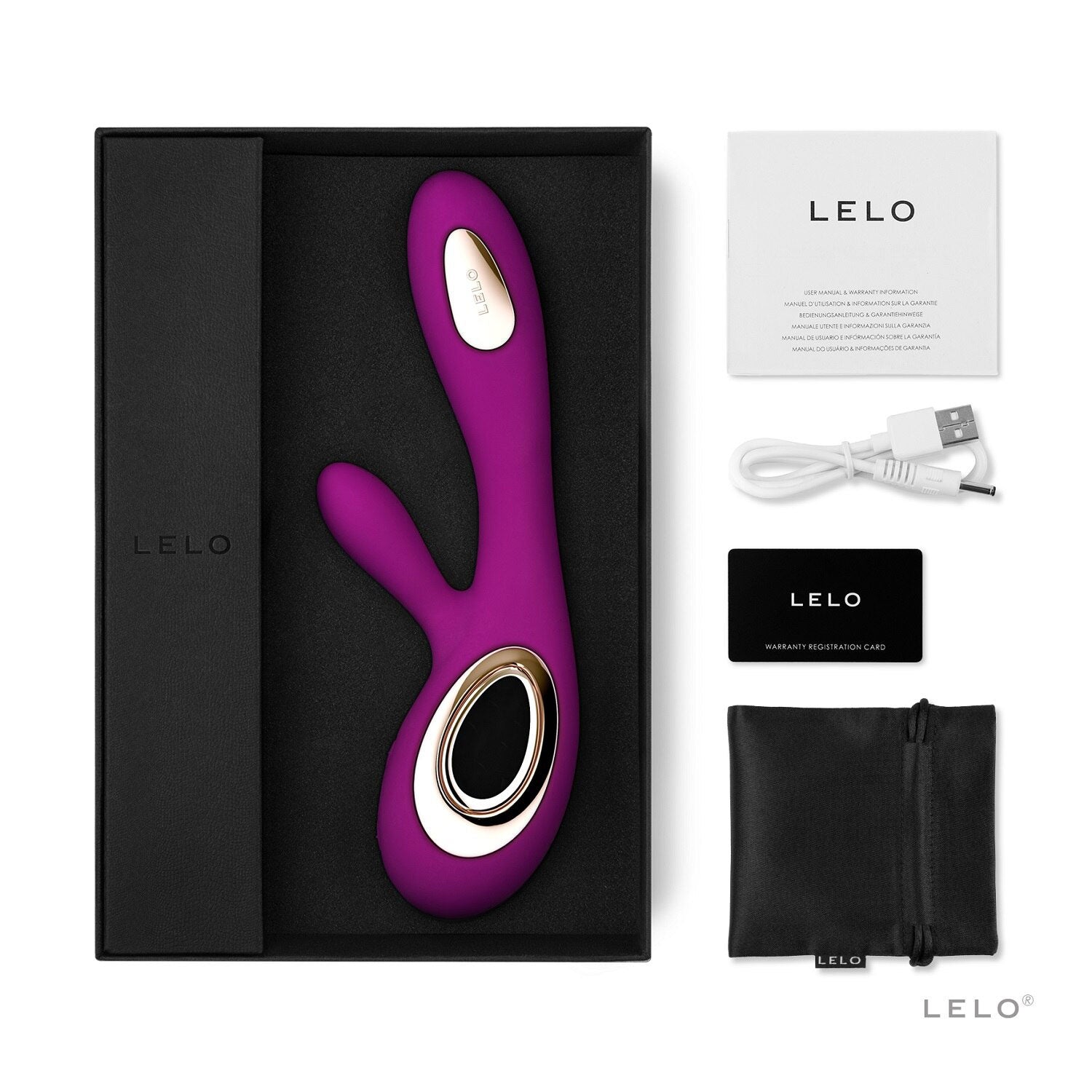 Lelo Soraya Wave Rose – Luxury Dual Waterproof Vibrator > Vibrators > Ladies > Rabbit