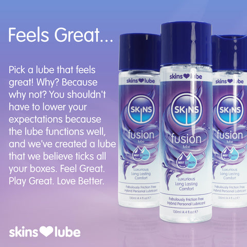 Skins Fusion Hybrid Silicone and Water Based Lubricant 130ml > Lube > Hybrid