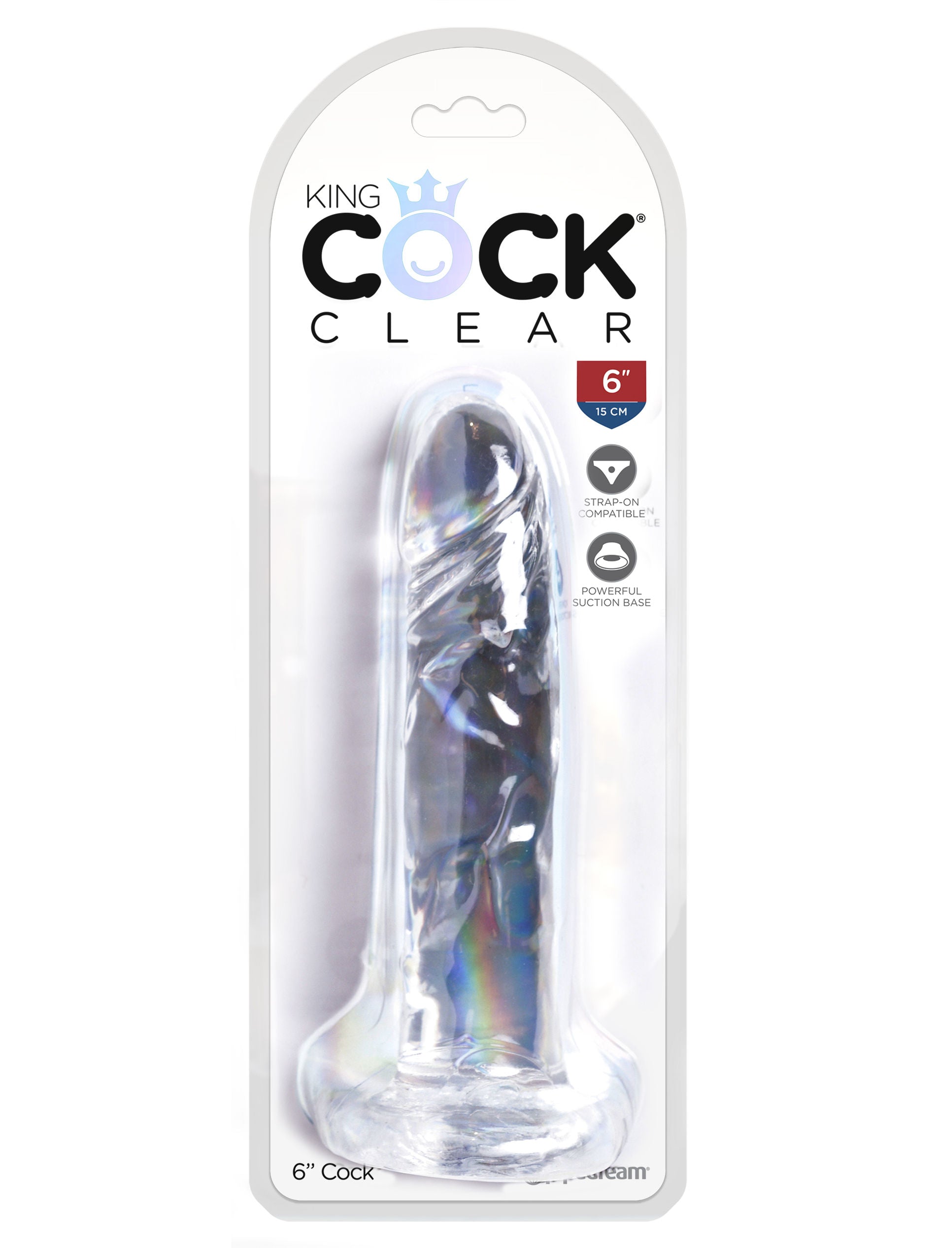 King Cock Clear 6 Inch – Realistic Translucent Flexible Silicone Dildo Clear > Dildos > Realistic Dildos