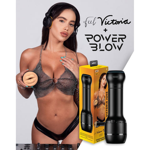 Kiiroo Combo Interactive Powerblow Victoria June Masturbator > Sex Toys For Men > Vibrating Masturbators