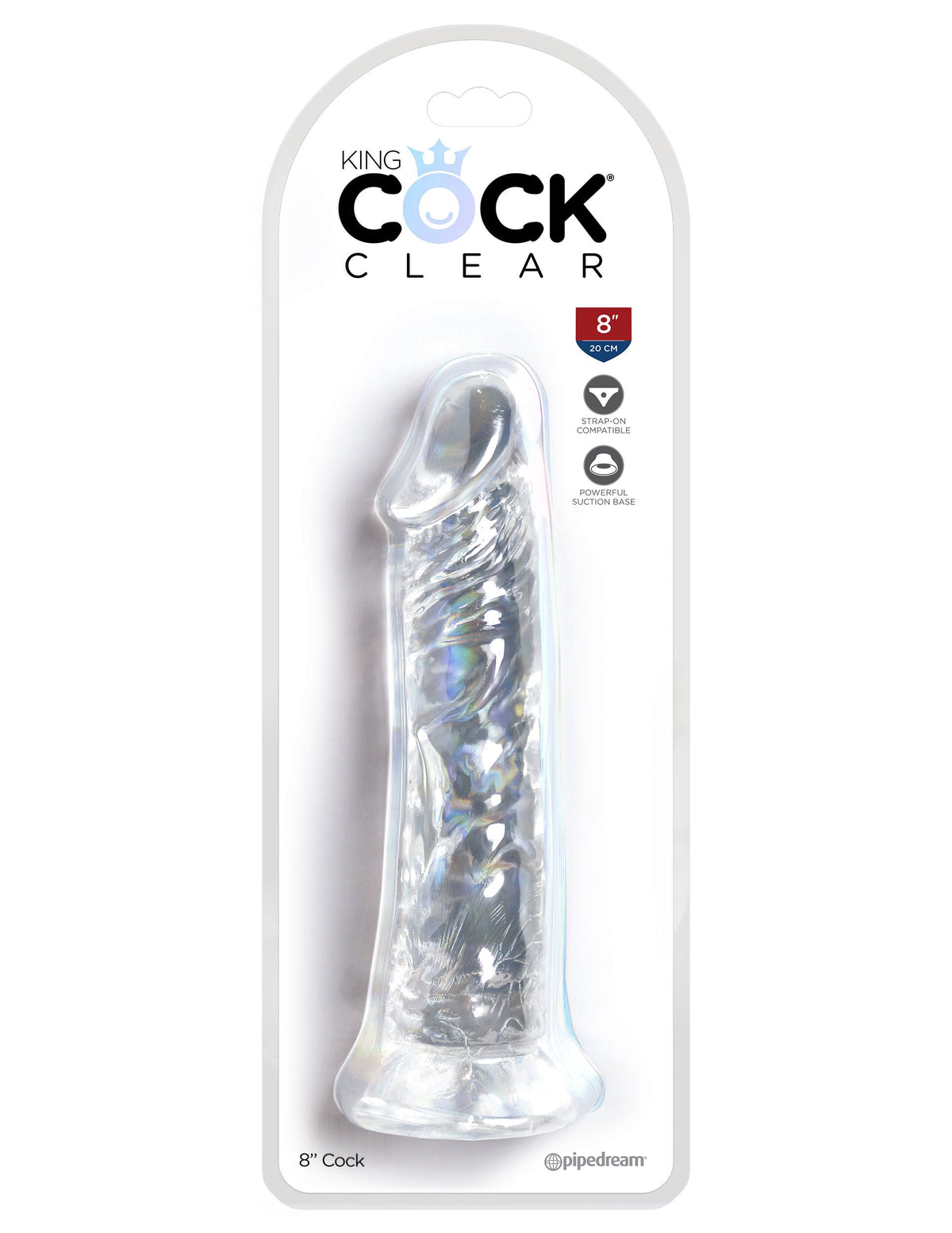 King Cock Clear Dildo – 6 or 8 Inch > Dildos > Realistic Dildos