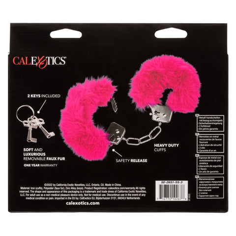 Ultra Fluffy Pink Furry Handcuffs – Plush Couples Bondage Gear > Bondage Gear > Handcuffs