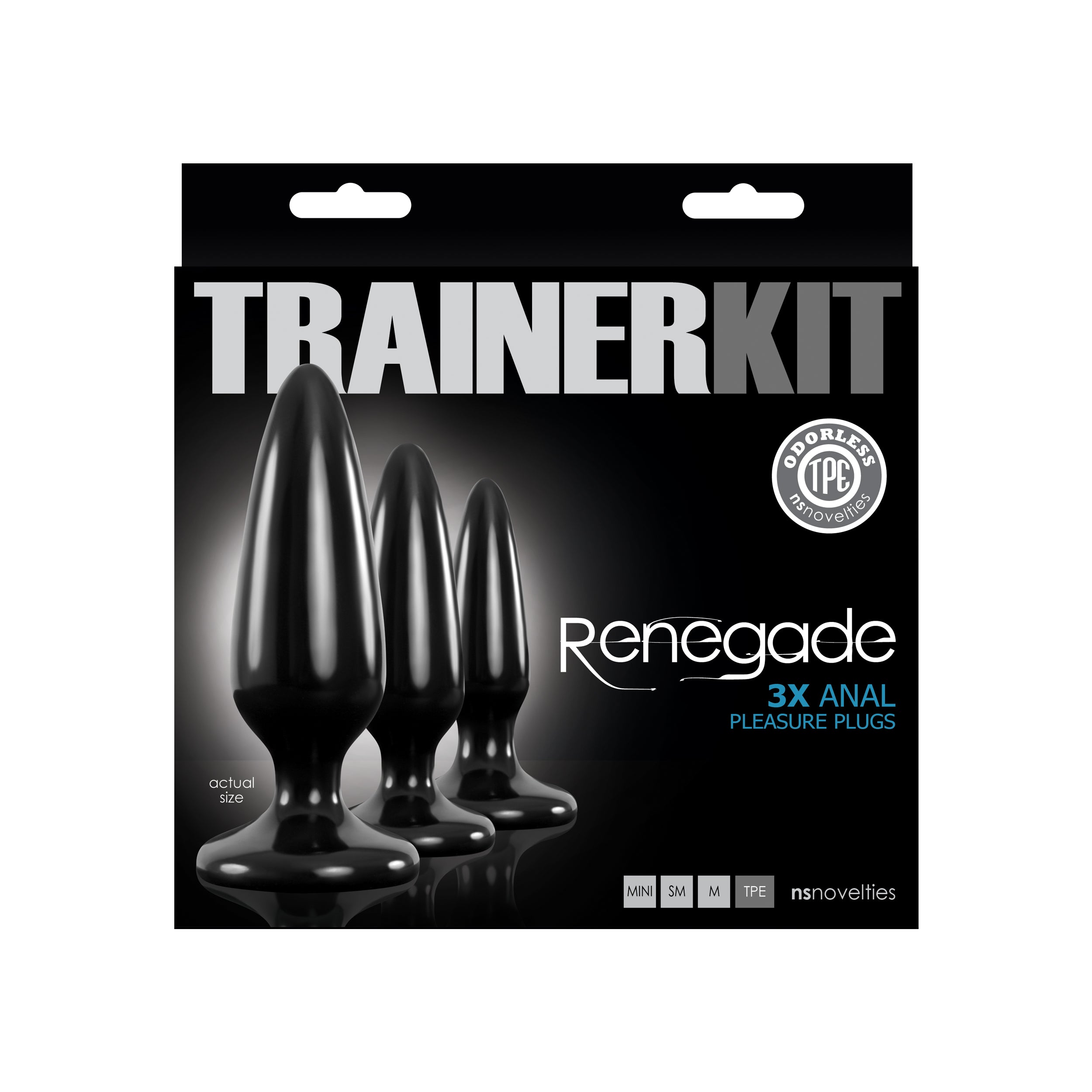 Renegade Pleasure Plug Trainer Kit – 3pc Tapered Butt Plug Set > Anal Range > Butt Plug Kits