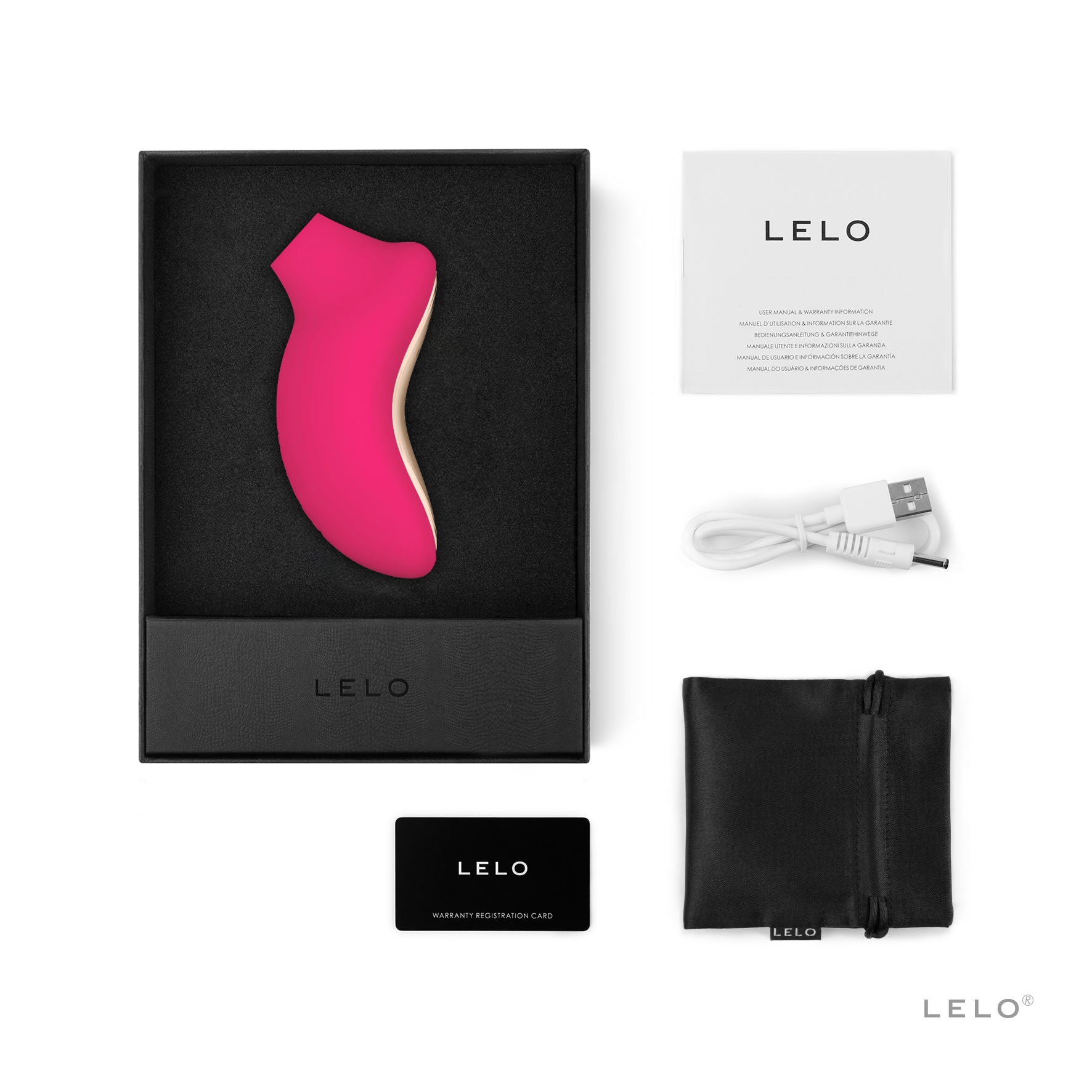 Lelo Sona Cruise 2 Cerise Clitoral Vibrator > Sex Toys For Ladies > Air Pulsation