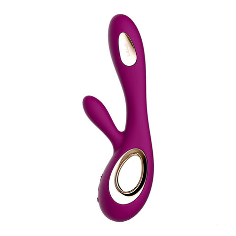 Lelo Soraya Wave Rose Dual Waterproof Rechargeable Vibrator Default Title VIBRATORS-RABBIT