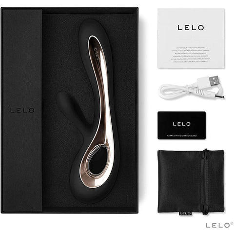 Lelo Soraya 2 Dual Rabbit Vibrator Black VIBRATORS-RABBIT