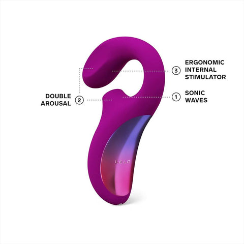 Lelo Enigma Dual Massager Deep Rose > Sex Toys For Ladies > G-Spot Vibrators