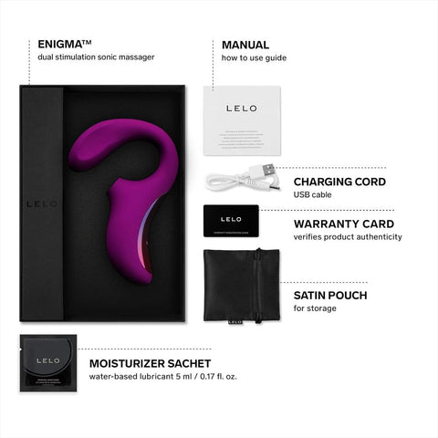 Lelo Enigma Dual Massager Deep Rose > Sex Toys For Ladies > G-Spot Vibrators