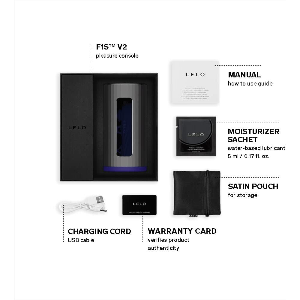 Lelo F1S V2X Masturbator Blue > Sex Toys For Men > Vibrating Masturbators