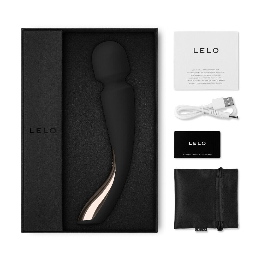 Lelo Smart Wand 2 Med Black > Sex Toys For Ladies > Wand Massagers and Attachments