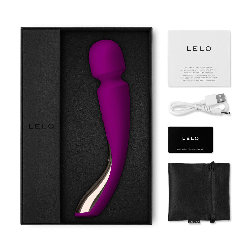 Lelo Smart Wand 2 Med Deep Rose Electric Massager