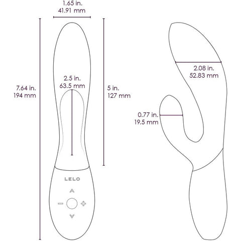 Lelo Ina Wave 2 Luxury Rechargeable Vibe Plum VIBRATORS-RABBIT