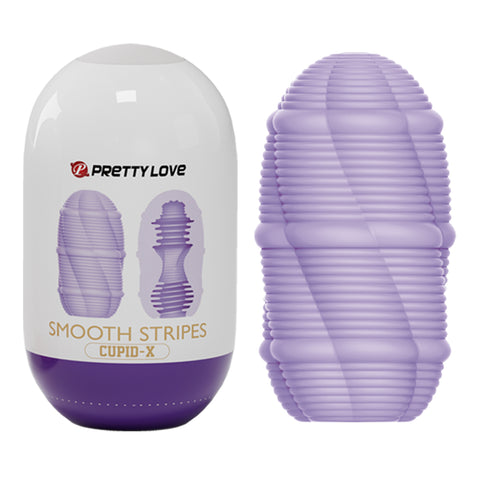 Pretty Love Cupid X Smooth Stripes – Textured Masturbator > Sex Toys For Men > Masturbators Cup