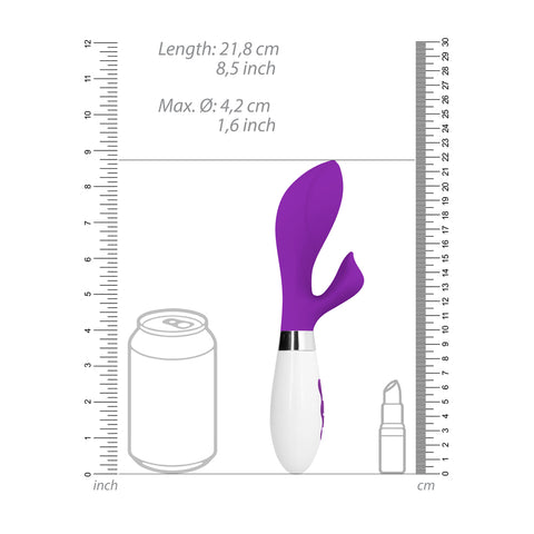 Achelois Rechargeable Vibrator Purple VIBRATORS-RABBIT