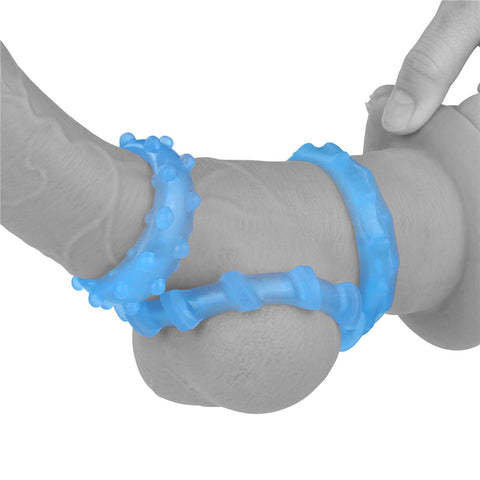 Lovetoy Glow In The Dark Lumino Cock Rings Set Of 3 > Cock Ring > Sets