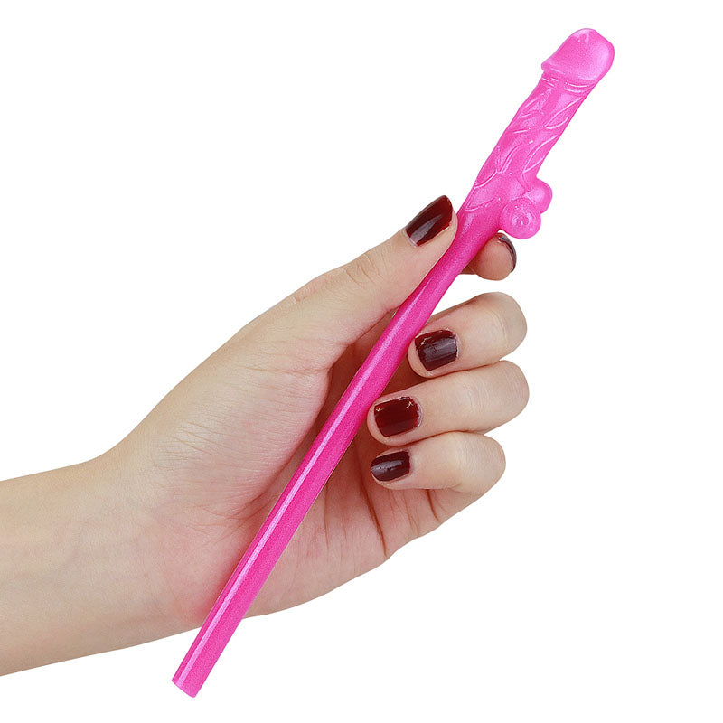 Lovetoy Pack of 9 Willy Straws (Blue, Pink, and Purple) – Novelty Party Straws > Novelties > Bachelor & Bachelorette Items