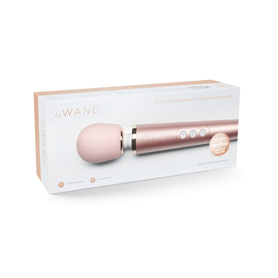 Le Wand Petite Gold Travel Rechargeable Wand Default Title > Sex Toys For Ladies > Wand Massagers and Attachments