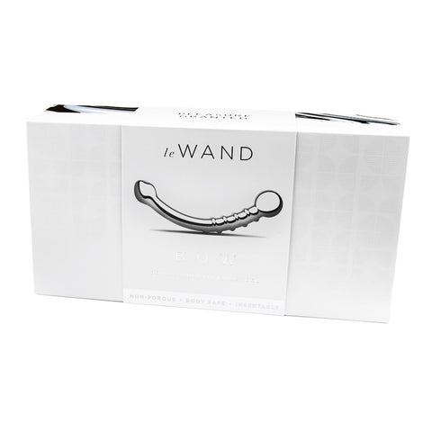 Le Wand Bow Stainless Steel Dildo – Sleek Curved Stainless Steel Dildo 7 Inches Silver > Dildos > Neutral Dildos