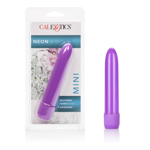 Neon Purple Mini Multi Speed Vibrator Purple BULLETS