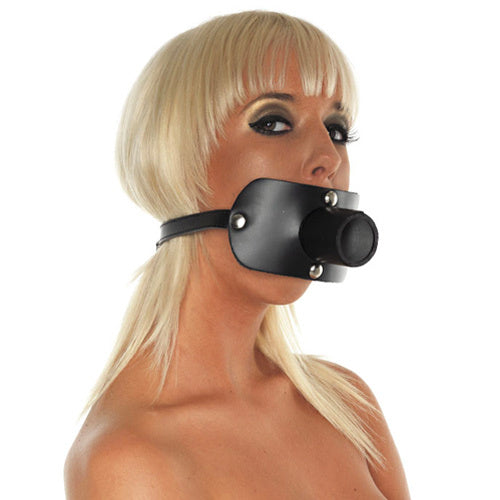Leather Gag With Urine Tube > Bondage Gear > Gags and Bits