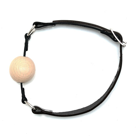 Leather Gag With Wooden Ball > Bondage Gear > Gags and Bits