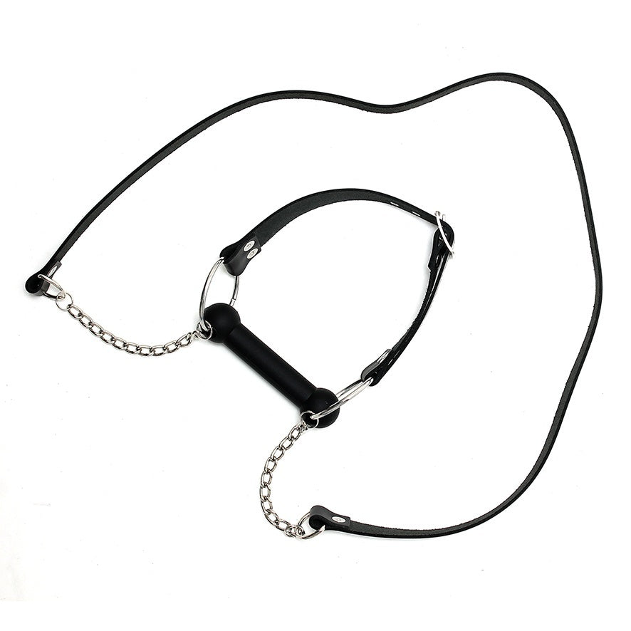 Leather Horse Bit Gag And Reins > Bondage Gear > Gags and Bits