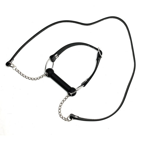 Leather Horse Bit Gag And Reins > Bondage Gear > Gags and Bits