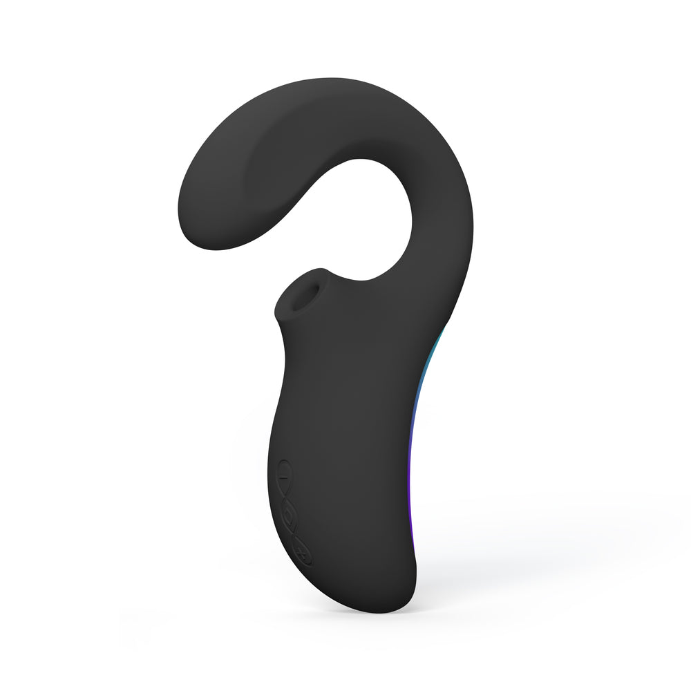 Lelo Enigma Wave GSpot and Clitoris Massager Black VIBRATORS-RABBIT-MULTI