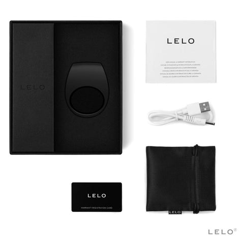 Lelo Tor 2 Couples Ring Black > Sex Toys For Men > Love Ring Vibrators