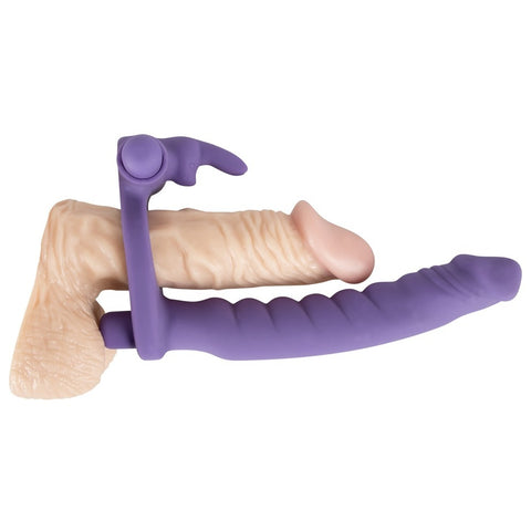 Los Analos Double Delight Vibrating Dildo And Cock Ring > Sex Toys For Ladies > Duo Penetrator