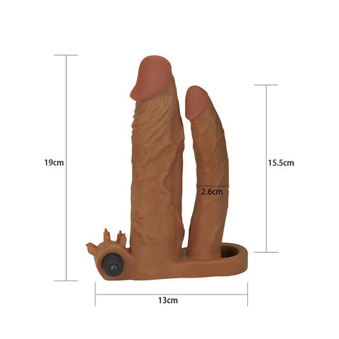 Lovetoy 2 Inch Vibrating Double Pleasure Extender > Sex Toys For Men > Penis Extenders
