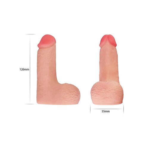 Lovetoy Skinlike Limpy Cock 5 Inches Flesh Pink Packers