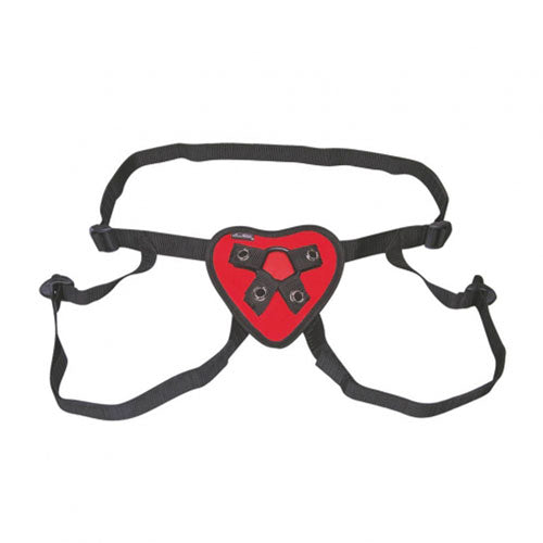 Lux Fetish Red Heart Strap On Harness > Realistic Dildos and Vibes > Strap On Harnesses